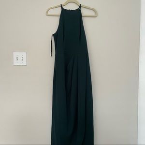 Dark green formal dress